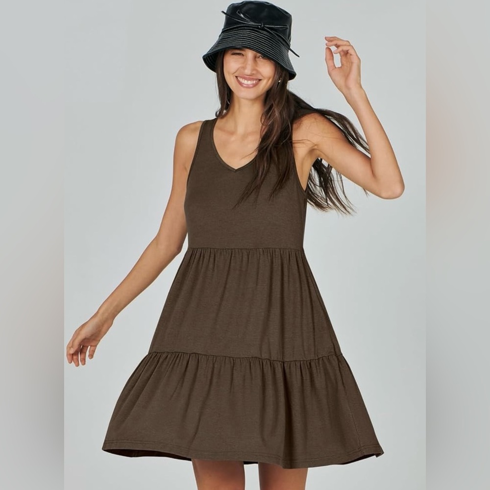 ANRABESS Casual Sleeveless Tank Dress